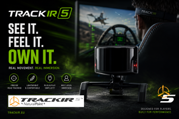 TrackIR 5 Basic Headtracker von NaturalPoint – optischer 6DoF Head-Tracker für PC