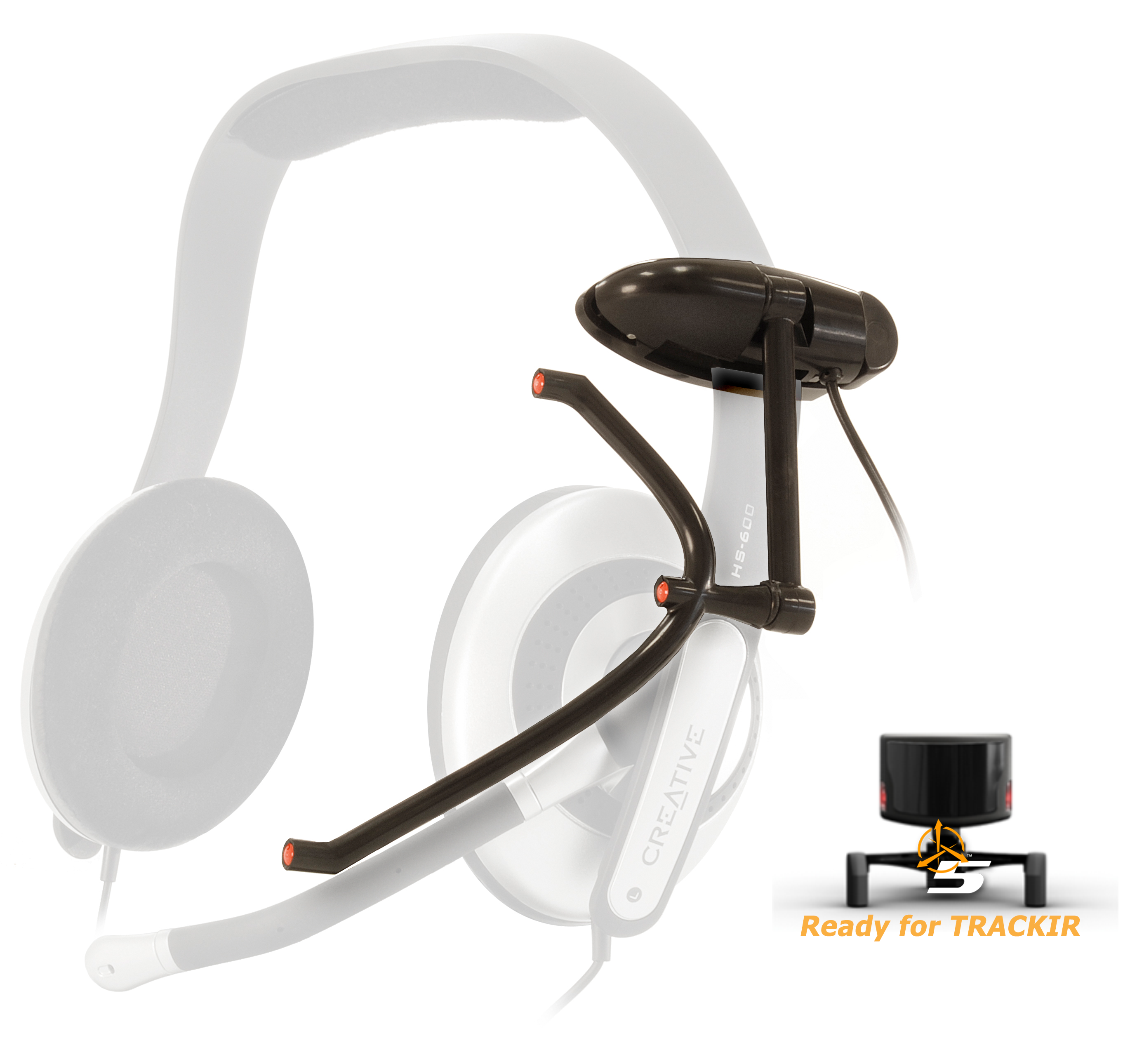 thumbnail image 2 of TrackNPClip Active Infrared Head Tracker – Head Tracking Bracket, 0.4-2m Range 2 of 2