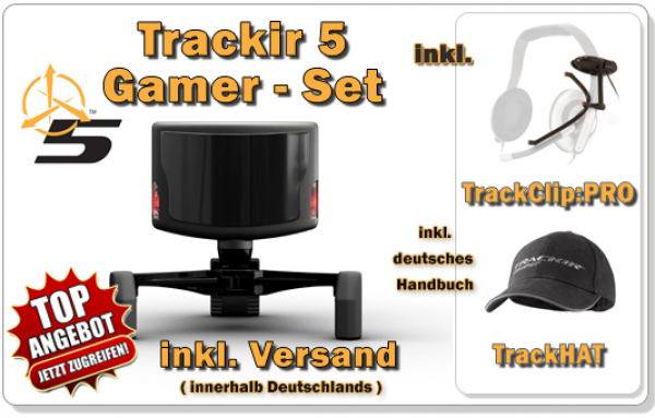 TrackIR :: Premium head tracking Shop für pc-games :: Trackir 5 und Trackir  4:PRO - TrackIR 5 Gamer Set in a BOX - Versandfrei